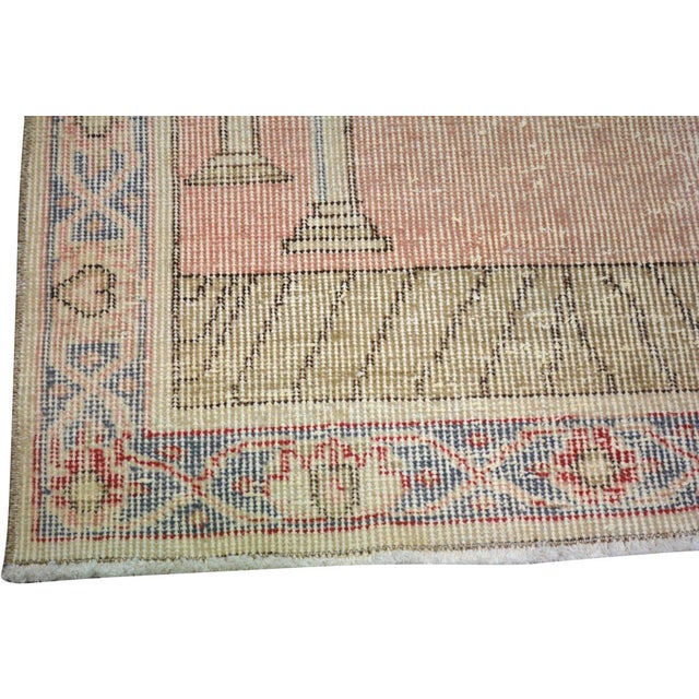 1950s Vintage Turkish Anatolian Hand Knotted Wool Rug, 2'5''x4'4'' For Sale - Image 5 of 5