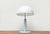 German Postmodern Table and Floor Lamps with Light Blue and White Swirl Pattern, 1980s, Set of 2 For Sale - Image 6 of 18