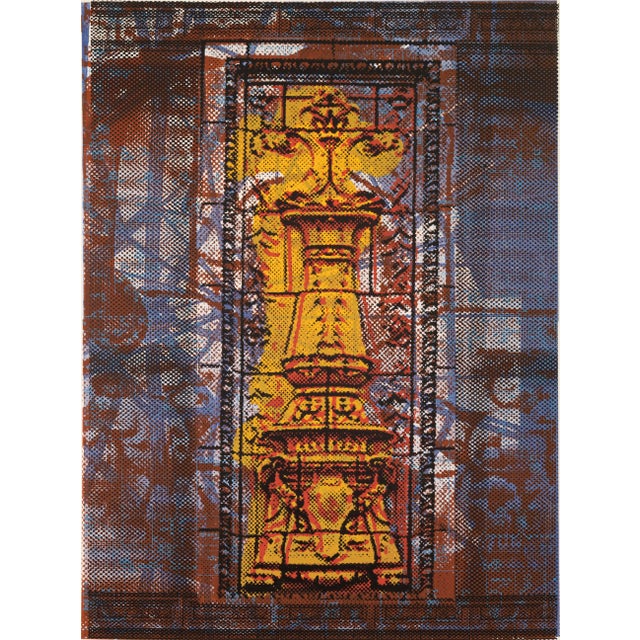 Judith Lipnik Perlow Column Series XIII 2003 Signed Serigraph in Colors on Paper For Sale - Image 4 of 4