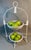 This two level stand works well as a centerpiece as well as a place for your farm fresh produce. A place for your apples...