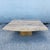 Italian Vintage Italian Polished Travertine Coffee Table For Sale - Image 3 of 12