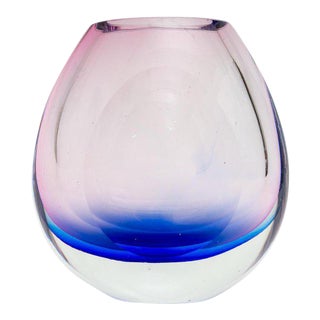 1960s Vintage Flavio Poli Murano Glass Vase