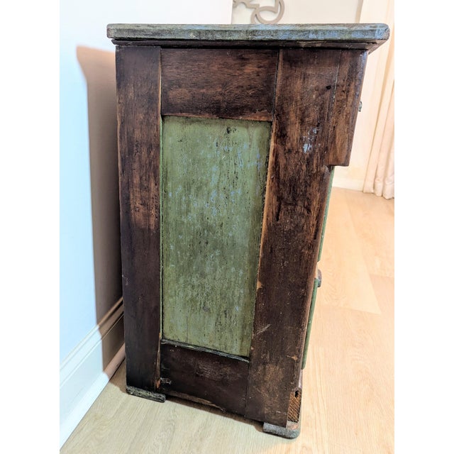 19th Century Antique Primitive Jelly Cupboard Cabinet Dry Sink Washstand For Sale In Raleigh - Image 6 of 18