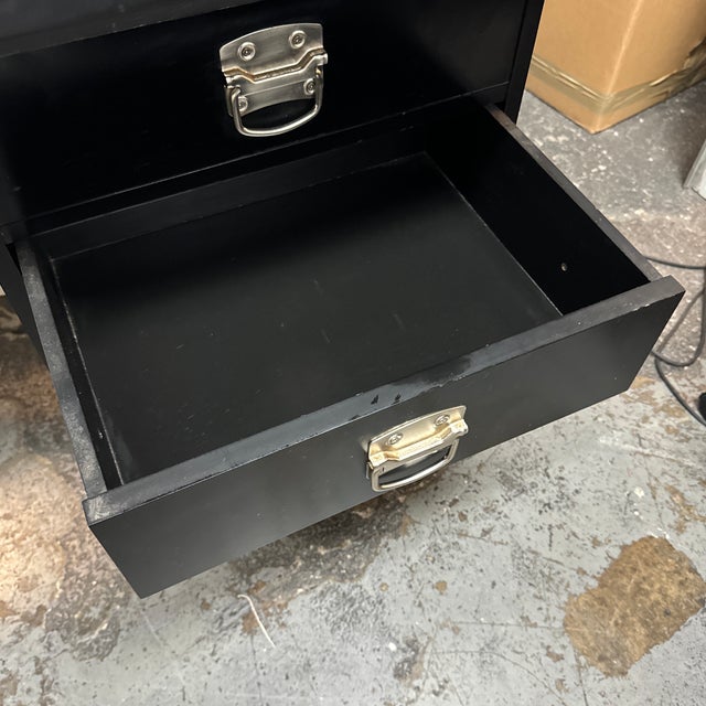 Pottery Barn Black Bedford Desk For Sale - Image 9 of 12