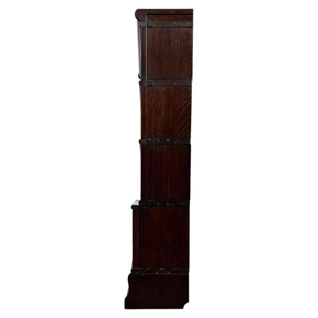 Antique English Oak Stacking Bookcase from Globe Wernicke, 1900s For Sale - Image 11 of 13