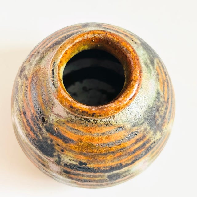 Vintage Studio Pottery Lidded Bud Vase For Sale - Image 10 of 12