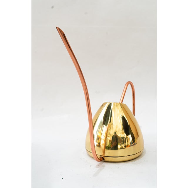 Metal Copper and Brass Watering Can, 1950s For Sale - Image 7 of 8