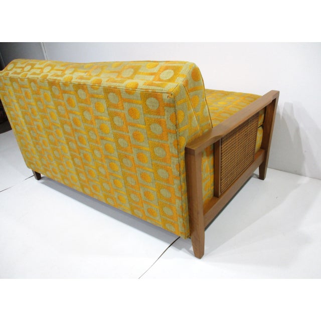 Jack Lanor Larsen Henredon Styled Mid Century Loveseat For Sale - Image 11 of 12