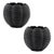 Kenneth Ludwig Chicago Ribbed Ceramic Bud Vase (Set of 2) For Sale - Image 4 of 4