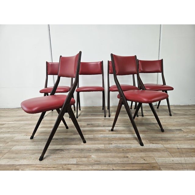 Chairs by Gaetano and Alessandro Besana, 1960, Set of 6 For Sale - Image 14 of 14