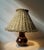 Wood Mid-Century Modern Ceramic Table Lamp with Wicker Cap, 1960s For Sale - Image 7 of 7