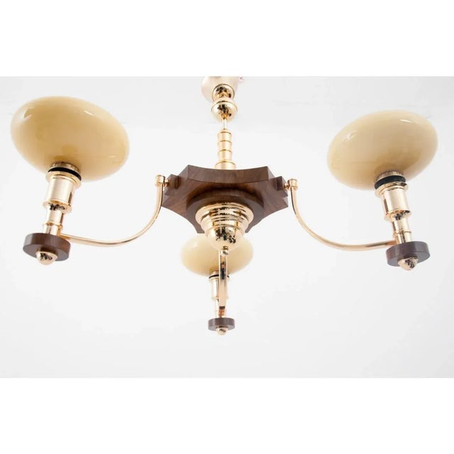 Art Deco Chandelier, Poland, 1960s For Sale - Image 6 of 8