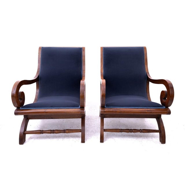 Armchairs from around 1920, Northern Europe. The furniture is in very good condition. Dimensions: height 93 cm / seat...