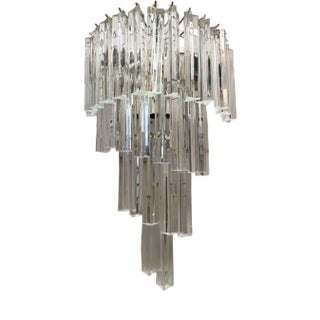 Twister Triedro Murano Glass Wall Sconce For Sale