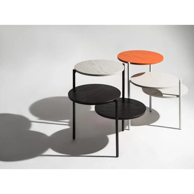 Not Yet Made - Made To Order Grey and Pumpkin Triplo Tables by Mason Editions, Set of 2 For Sale - Image 5 of 6