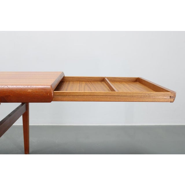 Teak Coffee Table attributed to Johannes Andersen for CFC Silkeborg, Denmark, 1960s For Sale - Image 9 of 18