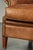 English Sheepskin Wing Armchair in Light Cognac Color For Sale - Image 12 of 13