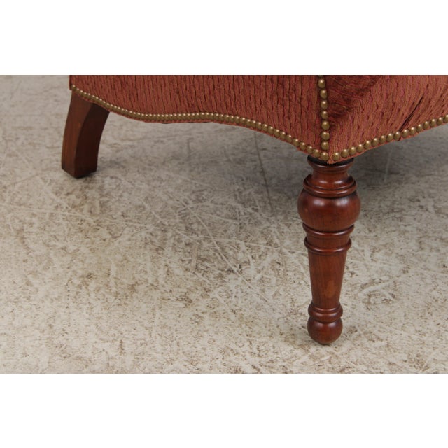 Stickley Leopold Upholstered Chair & Ottoman For Sale - Image 9 of 18