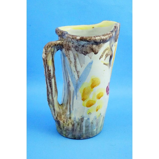 20th Century Cubist Anthropomorphic Vase attributed to Guido Gambone for Cas Solimene Vietri, 1940s For Sale - Image 4 of 18