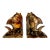1970s Vintage Coastal Boho Chic Copper Over Cast Metal Koi Fish Bookends - A Pair For Sale