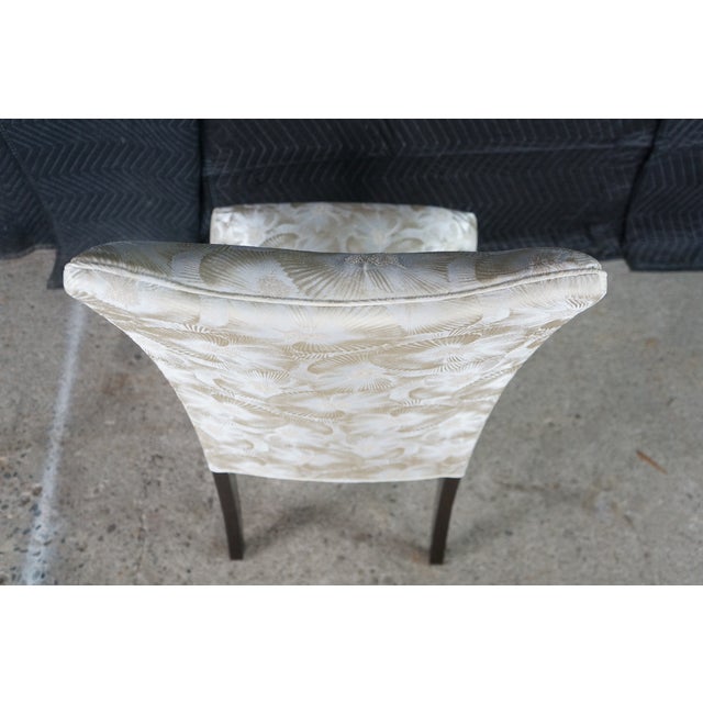 Set of 8 Late 20th Century Art Deco Style Designmaster Nassau Side Chair III Sunburst Upholstery For Sale - Image 10 of 18