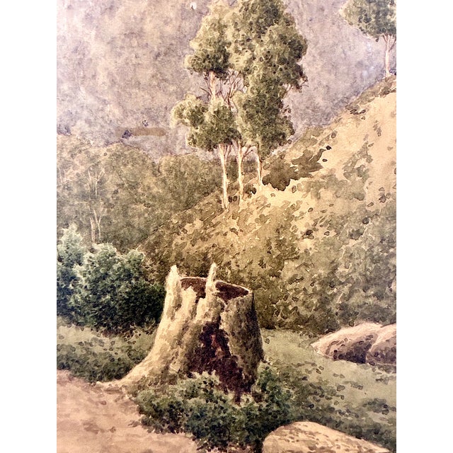 Traditional Australian 19th-Century Mountain Landscape by Henry Tebbitt (1852–1927) For Sale - Image 3 of 10