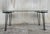 Mid-Century Modern Mid-Century Modern Metal Table With Glass Top and Nickel Supports For Sale - Image 3 of 9