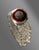 20th Century Baccarat Crystal Pocket Bottle with Silver Cap, France For Sale - Image 3 of 5