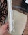 French Country Wall Mirror Features a Heavily Distressed White Frame With Gold Trim For Sale - Image 10 of 15