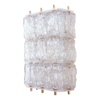 Vintage Italian Murano Glass Wall Sconce from Barovier & Toso, 1950s For Sale