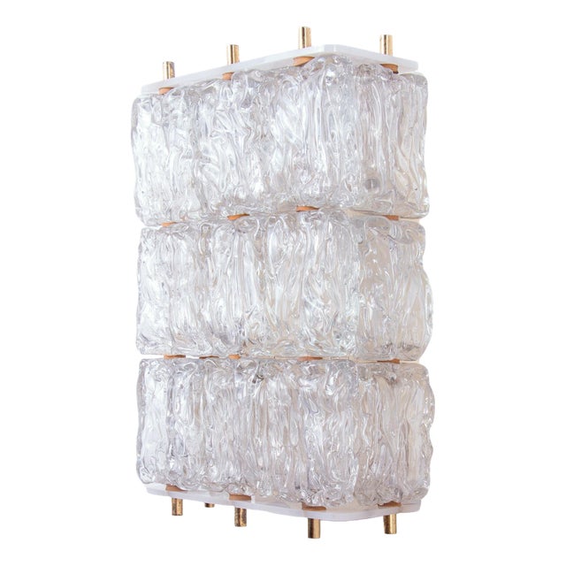 Vintage Italian Murano Glass Wall Sconce from Barovier & Toso, 1950s For Sale