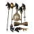 50s/60s Fathers Brass Hermes-Style Horse Head Barware Set- 6 Pieces For Sale