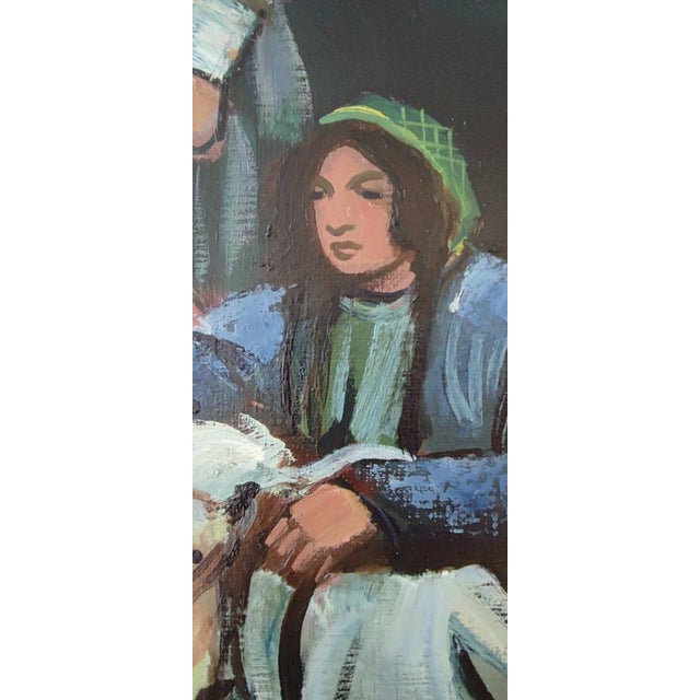 Henry Meylan, Roulotte et gitans, Oil on Canvas For Sale - Image 9 of 13