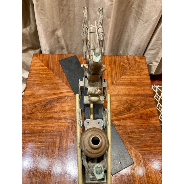 Green Vintage Copper Weather Vane For Sale - Image 8 of 9