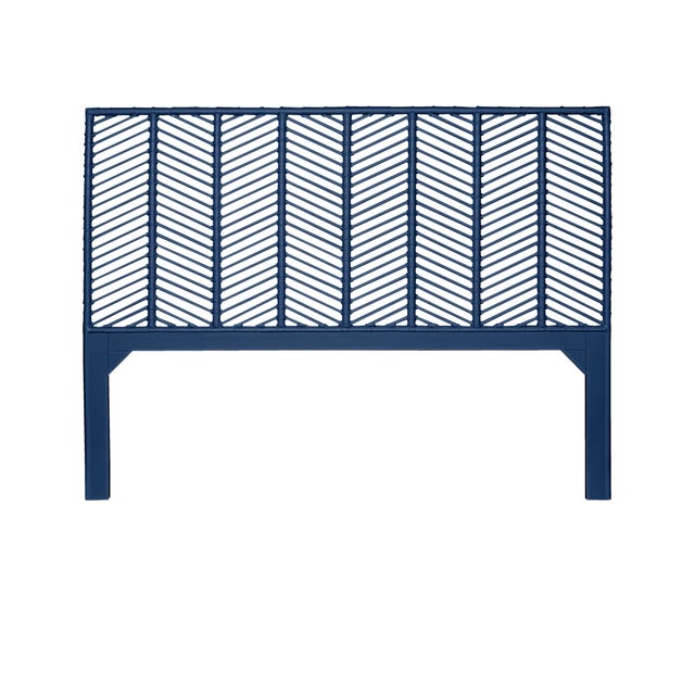 Liam Headboard King - Navy For Sale In West Palm - Image 6 of 6