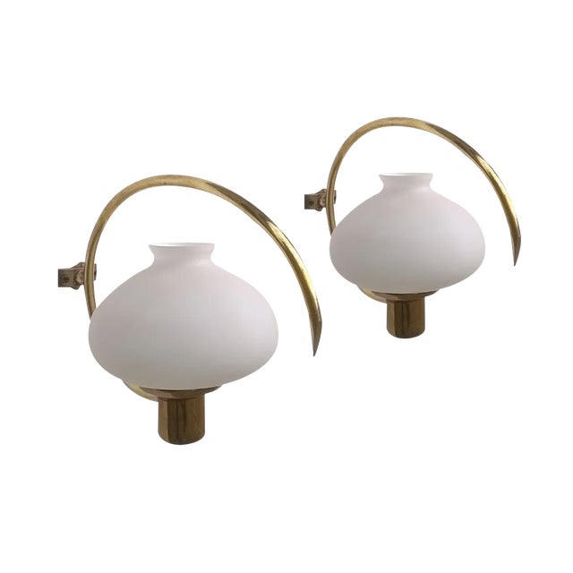 Vintage Wall Lights from Stilnovo, 1950s, Set of 2 For Sale
