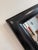Black Wooden Wall Mirror, 1980s For Sale - Image 3 of 8