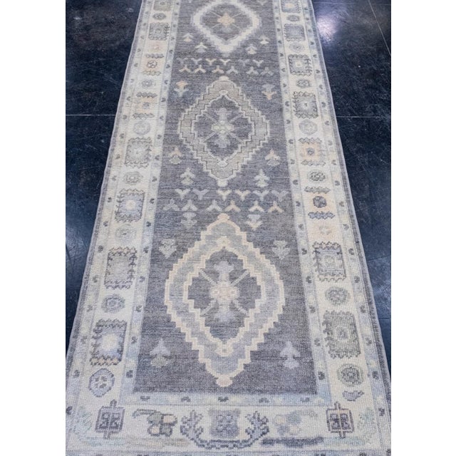Turkish Oushak Runner Rug 3' x 8'3" #16583 Explore a curated collection of hallway runners, wool rugs, and handmade...