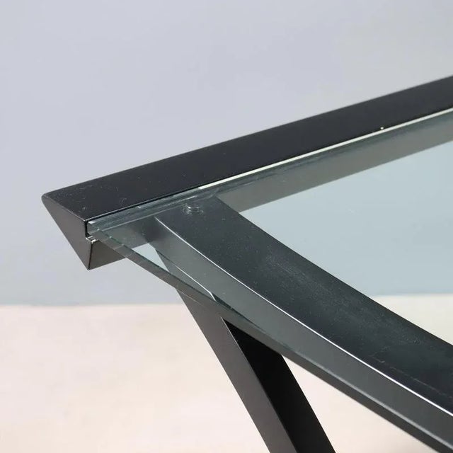 Wood and Glass Desk, 1980s-1990s For Sale - Image 5 of 12