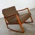 Fabulous Scandinavian Modern teak rocker Model 120 designed by Ole Wanscher for France & Son and sold by John Stuart Co....