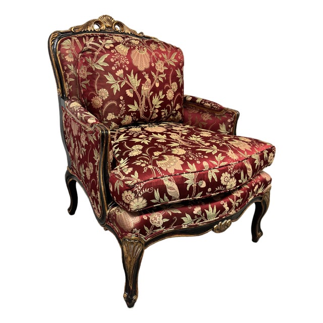 French Empire Style Bergère Armchair, Circa 1920's For Sale