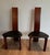 Circa 1970 Scandinavian Chairs in Exotic Wood and Black Leather- a Pair For Sale - Image 4 of 12