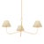 Hudson Valley Lighting Dekalb 48 in. 3 Light Chandelier in Vintage Gold Leaf Finish For Sale