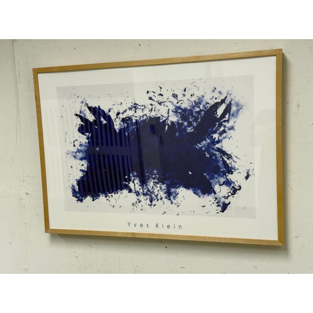 Design Plus Gallery presents a Framed Serigraph Print by Yves Klein for Room & Board. The artwork displays an abstract...