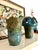 1970s Signed 1970s Blue Hand Build Coil Mid Century Stoneware Vase / 70s Organic Art Vessel /Modernist Ceramic Art Studio Pottery For Sale - Image 5 of 9