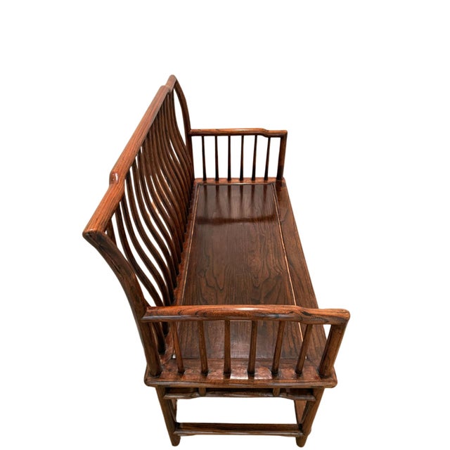 This elegant Antique bench, sourced from an antique dealer in Singapore, reflects the refined restraint and craftsmanship...