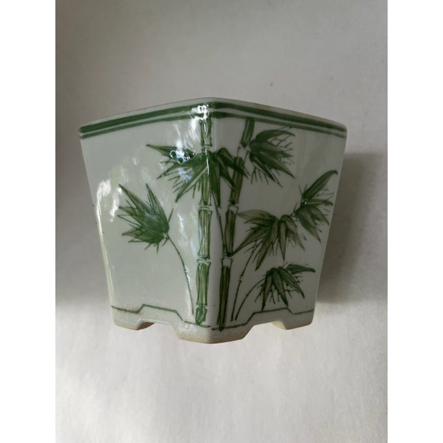 White Porcelain Chinoiserie Planter For Sale - Image 8 of 8