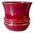 Gold Art Deco French Red and Gold Flower Pot, 1940s For Sale - Image 8 of 8