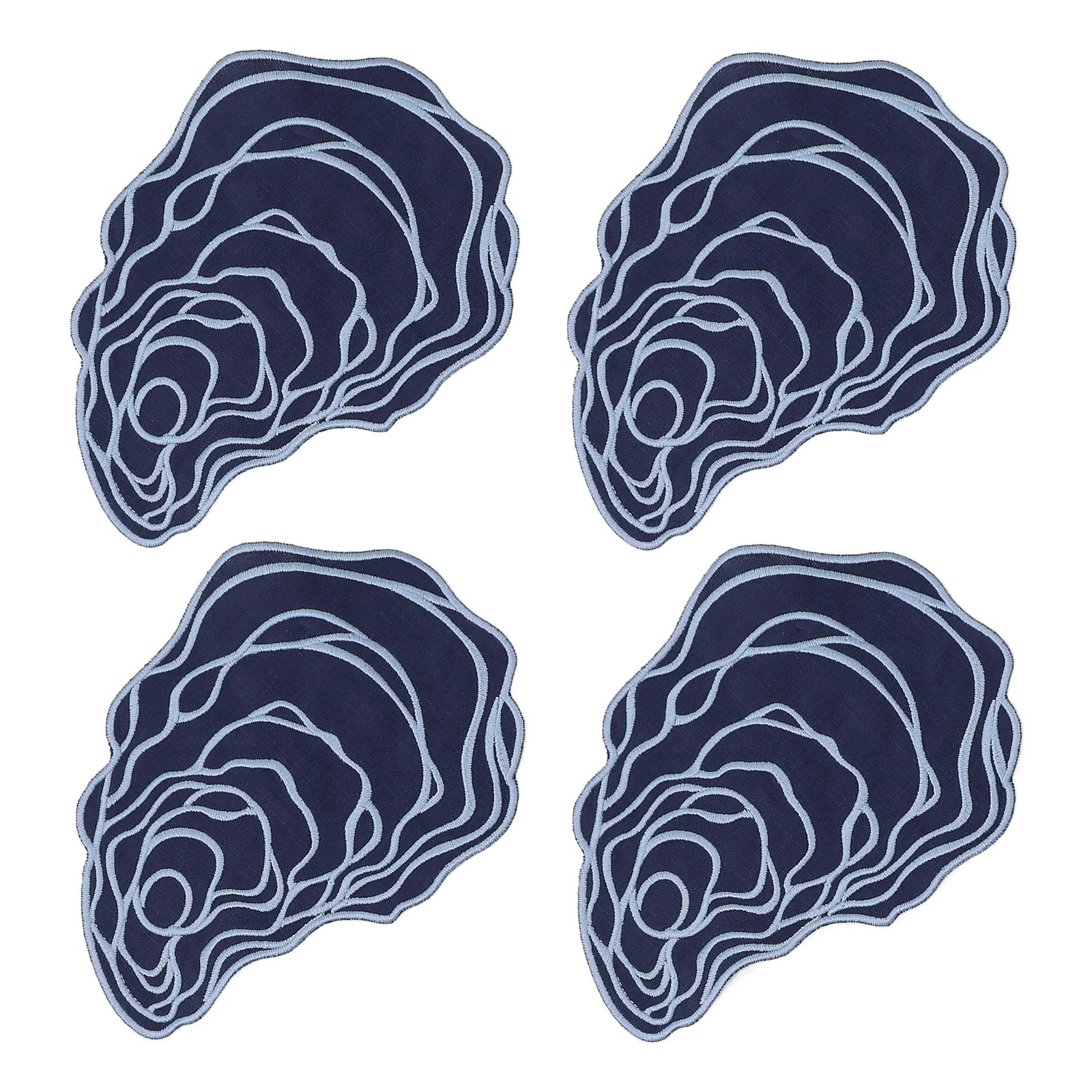 Oyster Ikat Cocktail Napkins