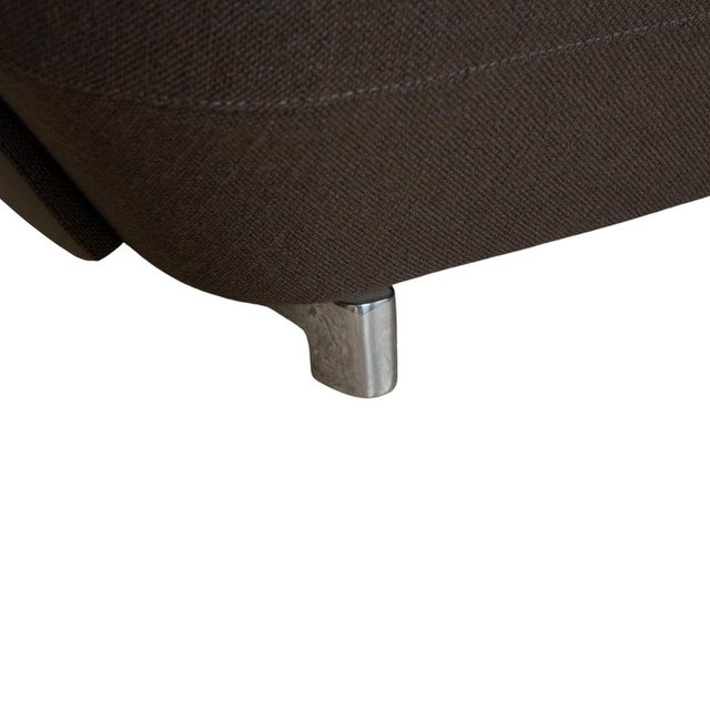 Gray Daja 3-Seater Sofa and Ottoman in Grey Fabric and Leather from Leolux, Set of 2 For Sale - Image 8 of 18